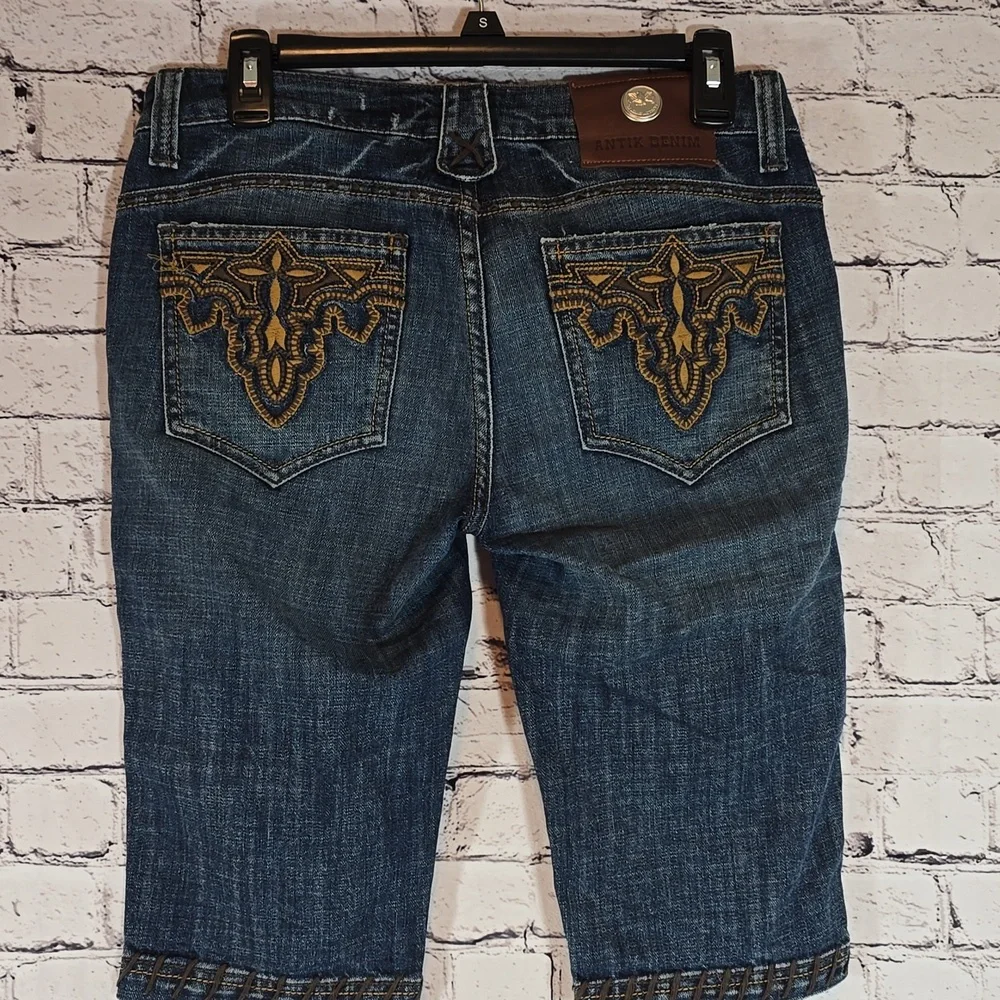 Antik Denim Long Jean Shorts Size 27